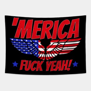 Merica Fck Yeah - Funny America Gift Tapestry