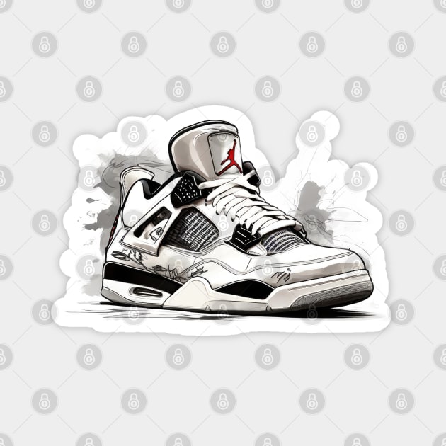 AJ 4 Magnet by Buff Geeks Art