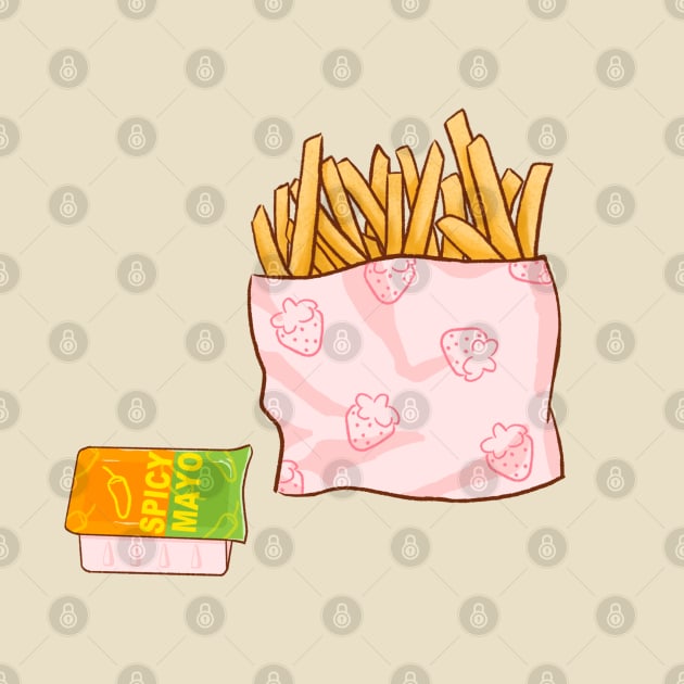 Cute Fries and Dip by toffany's