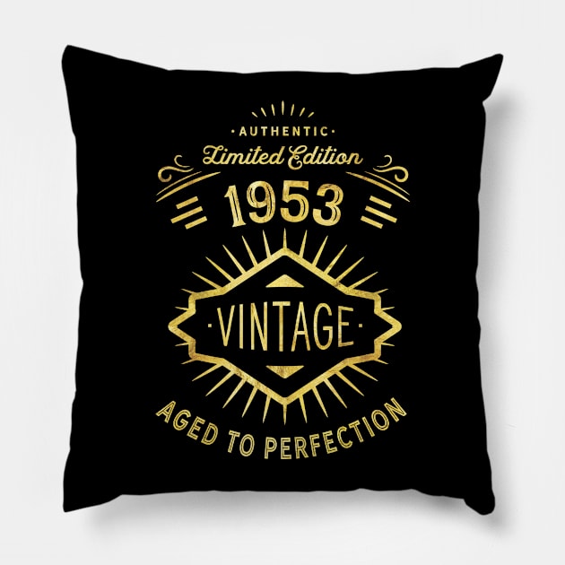 Birthday Party Born in 1953 Pillow by AntiqueImages