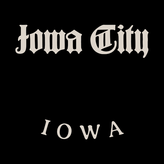 Iowa City Iowa White by Queen 1120