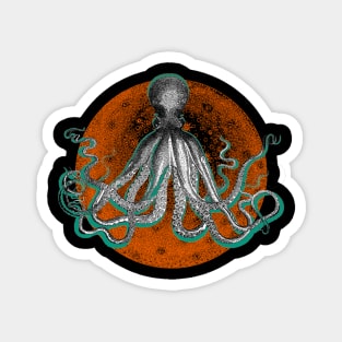 Space Alien Octopus Magnet