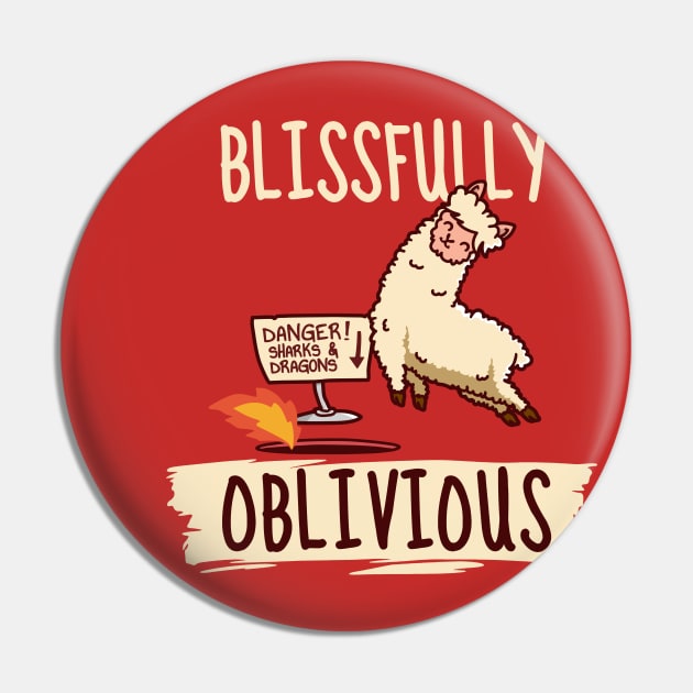 The Oblivious Llama Pin by NerdShizzle