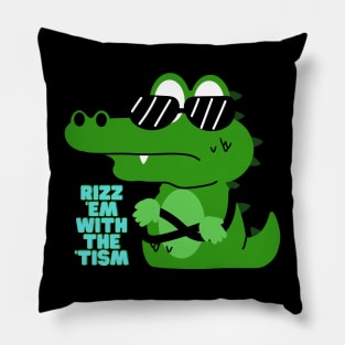 Rizz 'Em With The 'Tism Pillow