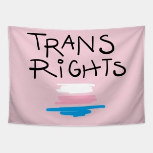 Trans Scribble Flag Tapestry