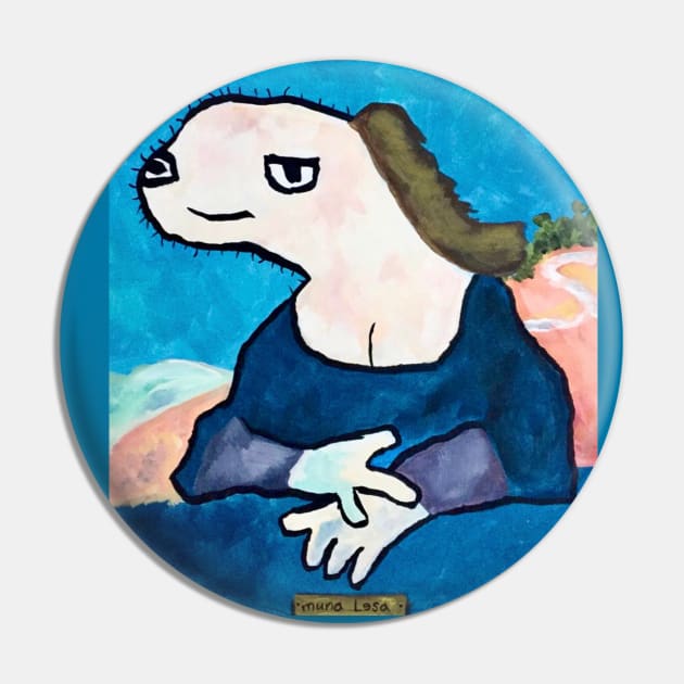 Mona Lisa/Muna Lesa Pin by Artsyboo