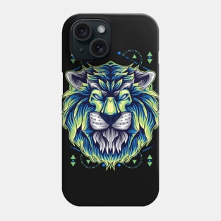 lion head artwork Phone Case