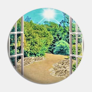 Garden Window View Pin