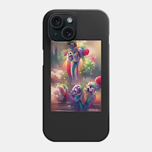 ABSTRACT COLOURFUL (COLORFUL) CLOWNS Phone Case