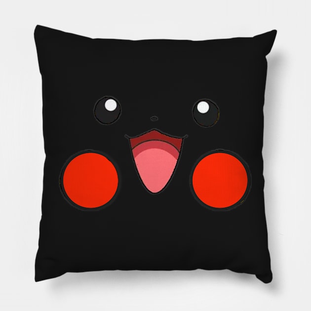 MASK SMILE FACE ANIME GAMER CARTOON Pillow by JMPrint