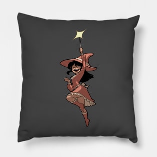 Spell Yeah Cute Witch Pink Outfit Variant (No Text) Pillow