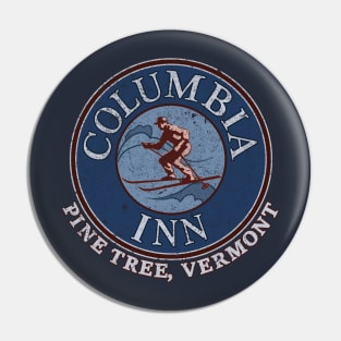 Columbia Inn - Pine Tree Vermont (version 2- distressed) Pin