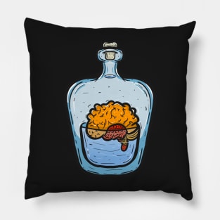 Brain in small jar Pillow