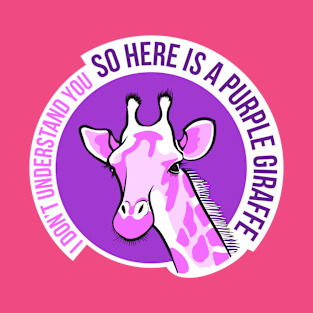 Purple Giraffe T-Shirt