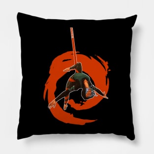 Aerialist, Orange Impact Pillow