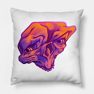 Purple Skull Pillow