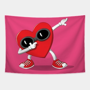 Dabbing Heart Tapestry