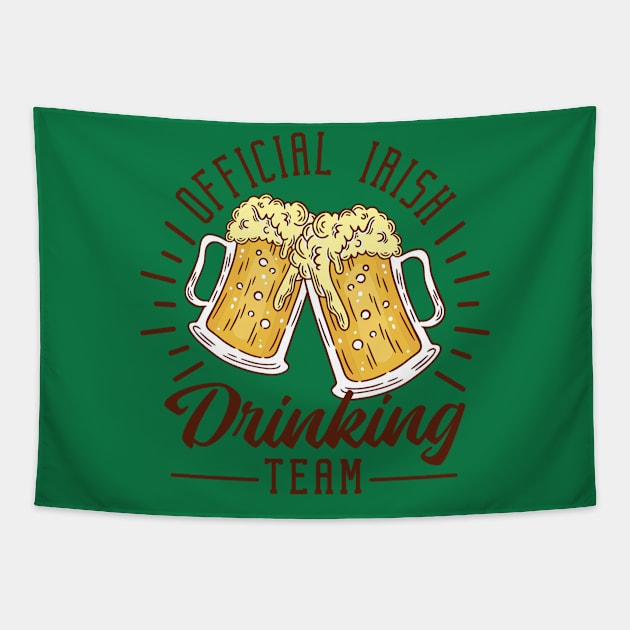 St Patricks day Drinking team Tapestry by Positively Petal Perfect 