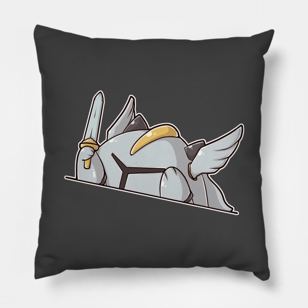 Cat Tabletop RPG Paladin Pillow by MimicGaming