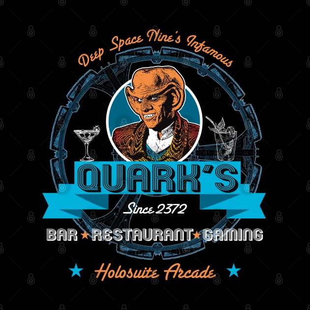 Q's Bar in Deep Space by Alema Art