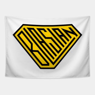 Blasian SuperEmpowered Shield (Black & Yellow) Tapestry