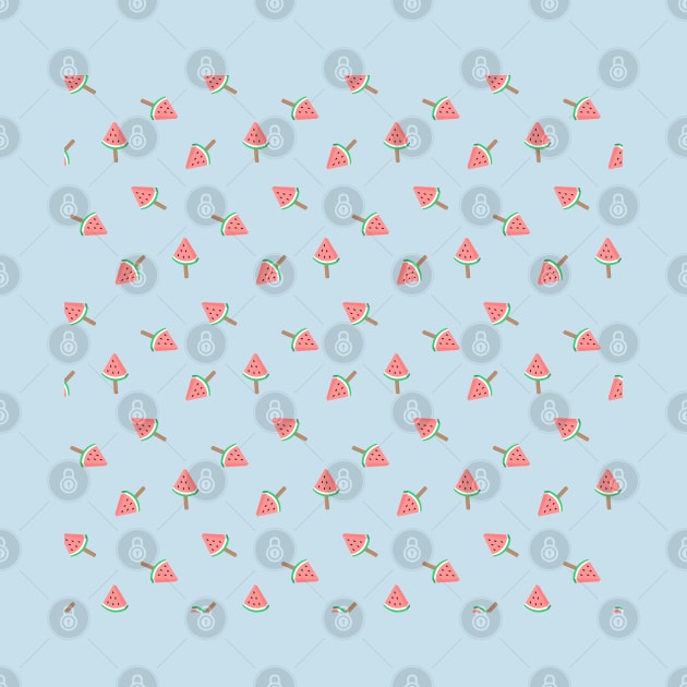 Mini Watermelon Ice Cream Pattern by Lizzamour