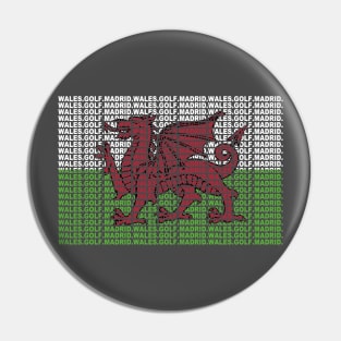 Wales Golf Madrid - Flag Pin