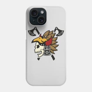 Viking Aztec Warrior Skull Phone Case