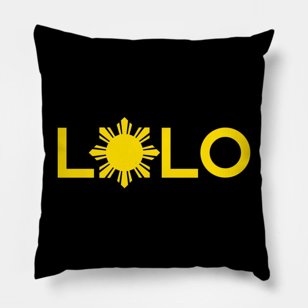 Lolo - Grandfather - Filipino Flag Sun Pillow by PixelTim