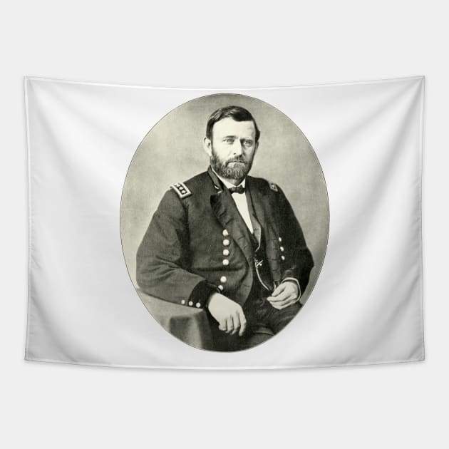 Union General Ulysses S Grant Photo Portrait Tapestry by Naves