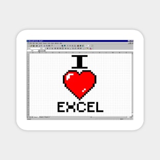 I LOVE EXCEL Magnet