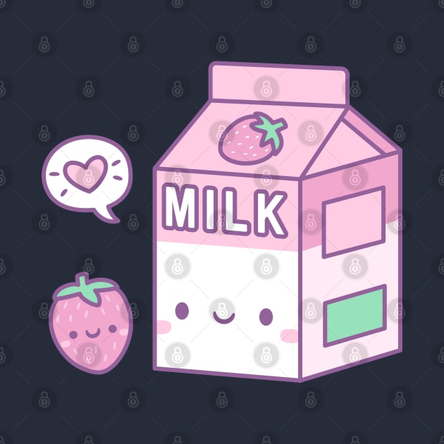 Cute Strawberry Milk Carton by rustydoodle