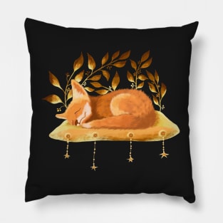 Sleeping baby fox Pillow