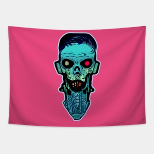 Cyberpunk Frank Halloween Cyborg Tapestry