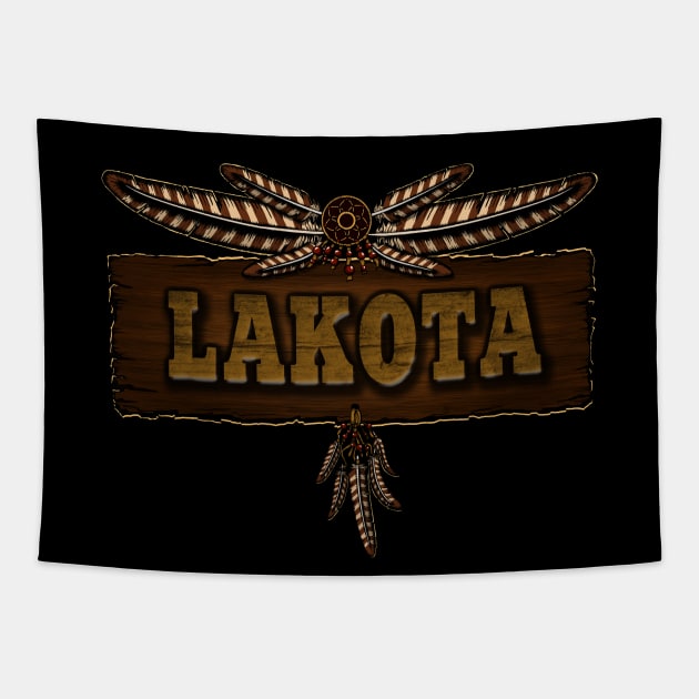 Lakota People Tapestry by MagicEyeOnly