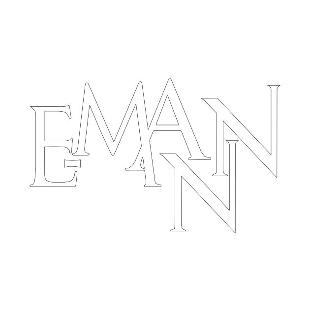 E-MANN Logo (Outline Only) by Elamikins