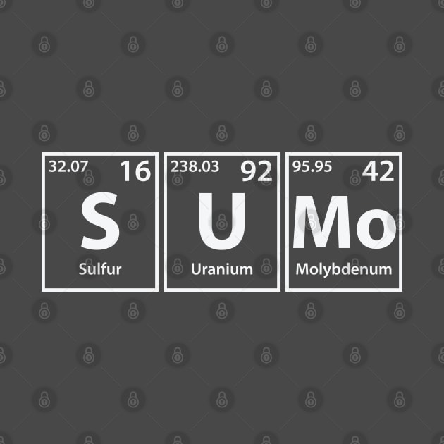 Sumo (S-U-Mo) Periodic Elements Spelling by cerebrands