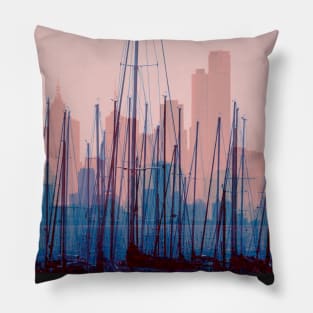 City Harbour Skyline Pillow