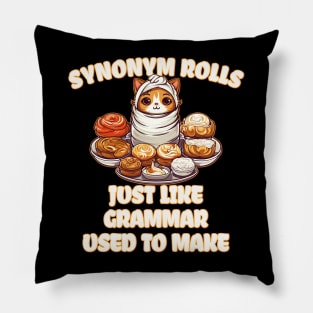 Synonym Rolls Just Like Grammar Used to Make English Teacher Pillow