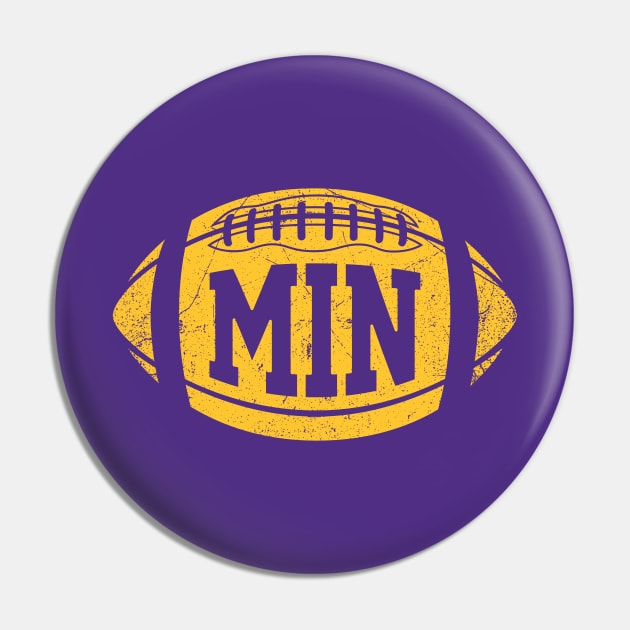 MIN Retro Football - Purple Pin by KFig21