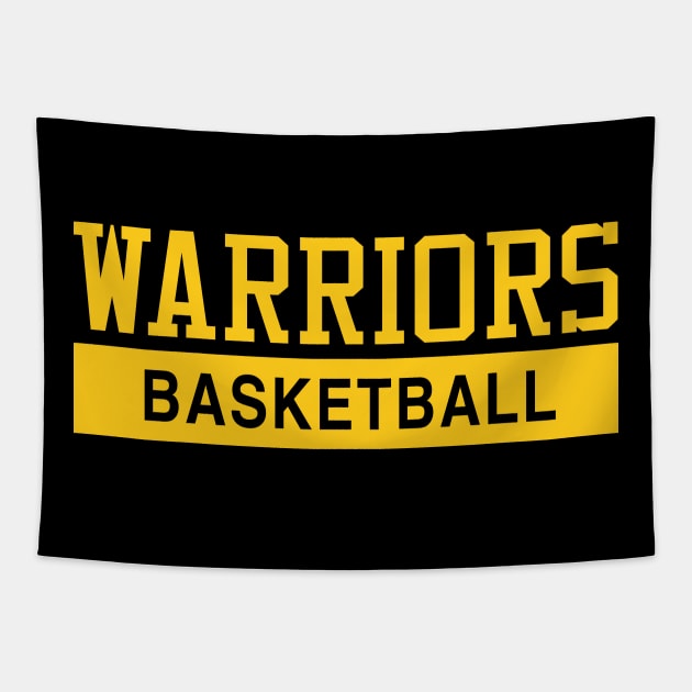 Warriors Basketball Tapestry by Buff Geeks Art