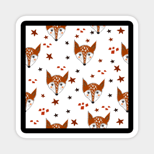 Fox Pattern Magnet