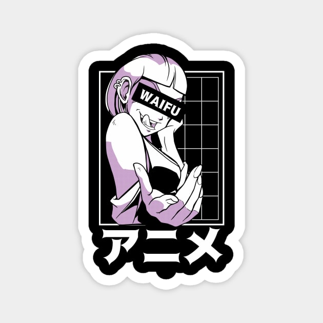 Anime Waifu Magnet by LAPublicTees