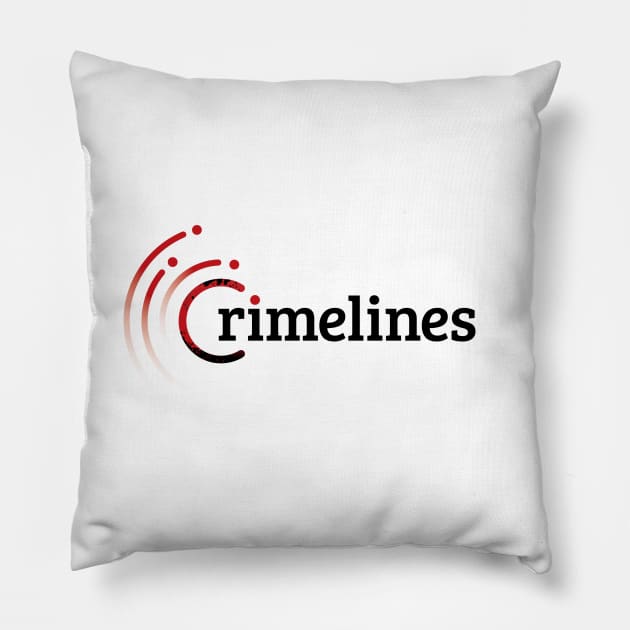 Crimelines - Logo Pillow by basementfort