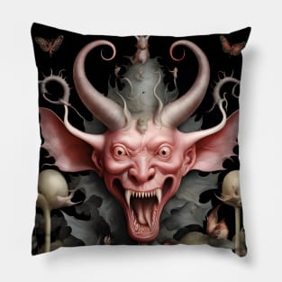 Demon from the garden of earthly delights Pillow