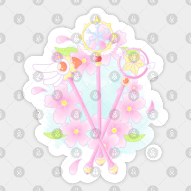 Get Wallpaper Cardcaptor Sakura Wands Cardcaptor Sakura Sticker Teepublic Au For Free