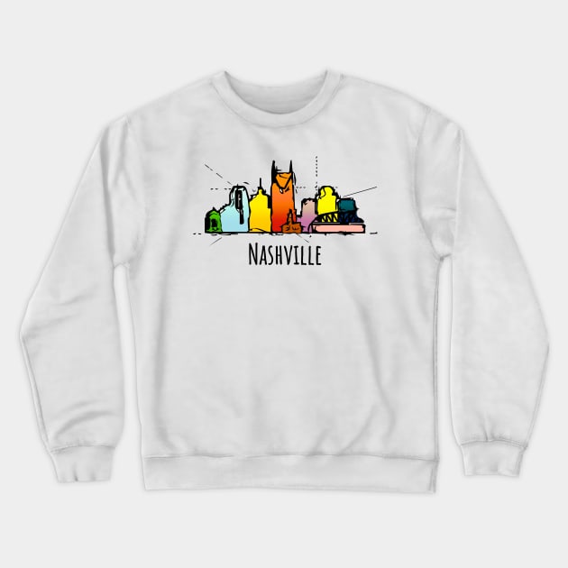 Nashville, Tennessee Youth Hoodie - Skyline Youth Nashville Hooded Swe