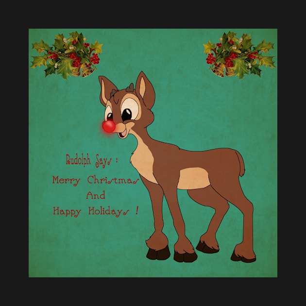 Rudolph's Seasons Greetings by HyzenthlayRose