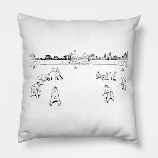 Village cricket, English Summer Pillow