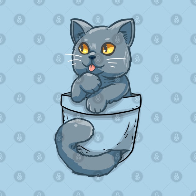 Pocket Cute British Shorthair Cat by TechraPockets